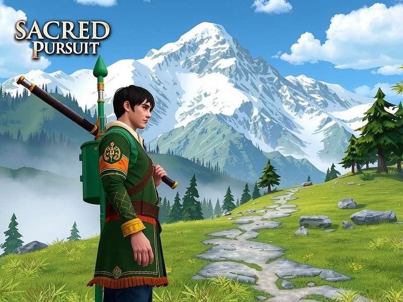 Sacred Trail Pursuit Himalayan Concept Art